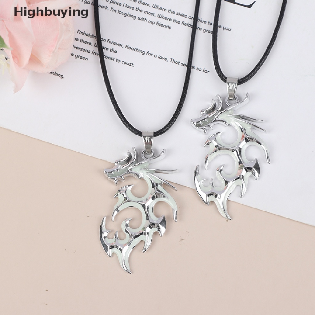 Hbid Kalung Naga Luminous Kalung Perak Fluorescence Malam Bercahaya Untuk Pesta Glory