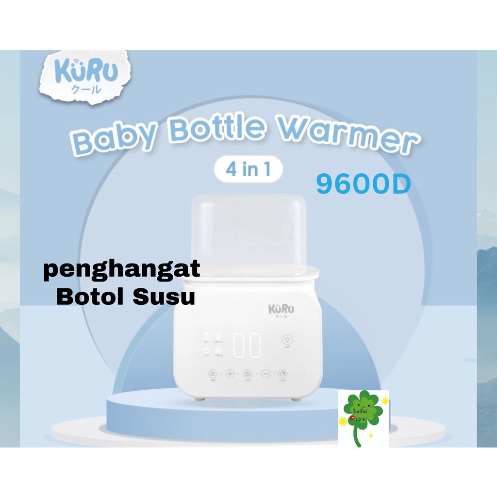 *New*  KURU 4in1 Smart Baby Bottle Warmer Sterilizer 9600D  | Penghangat Botol Susu / T5 Portable Baby Milk Bottle Warmer Hijau |  Cocok Untuk Menghangatkan ASI / Susu Cair / Susu Formula / Air Minum