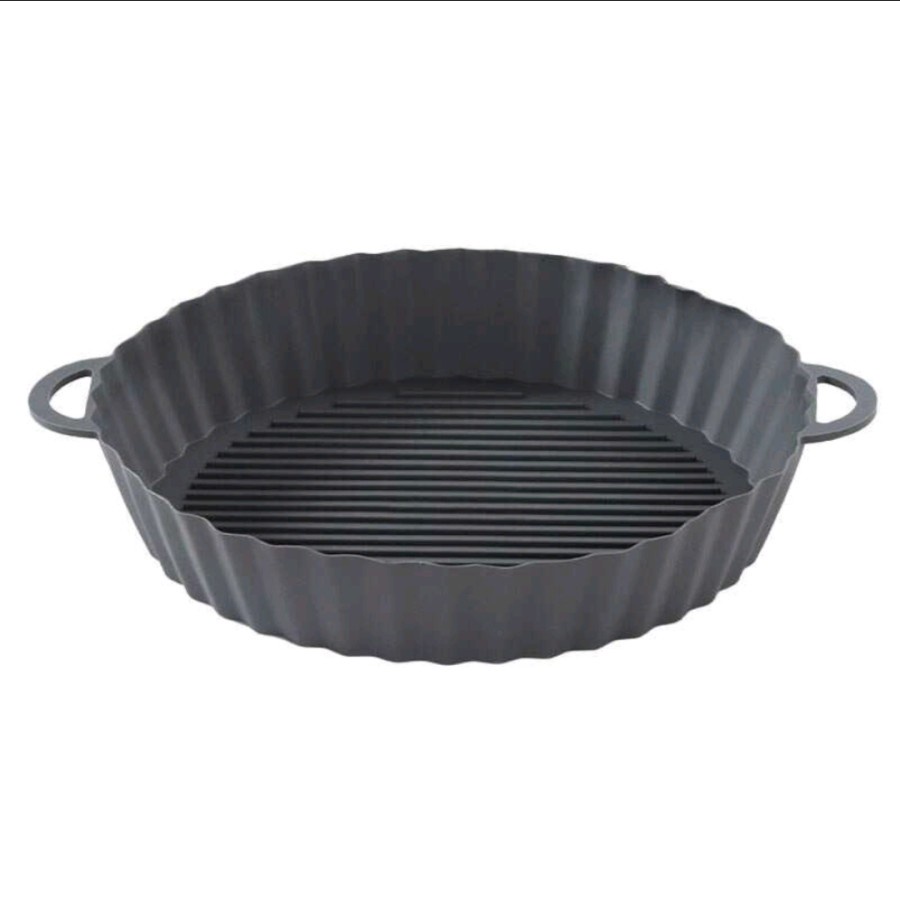 Alas Tatakan Air Fryer Oven Microwave Mangkok Nampan Silikon Pot Bowl