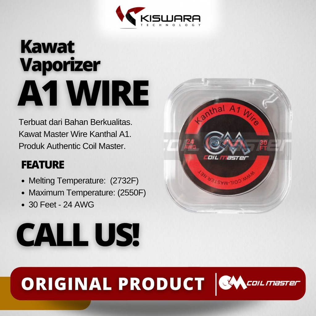 Coil Master Wire Khantal A1 24GA 30 Feet [9.15 Meter] KiswaraBandung