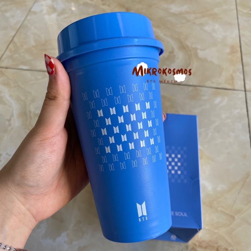 TUMBLR CUP BTS OFFICIAL - dari pop up store Map of the Soul in Seoul OFFICIALBL