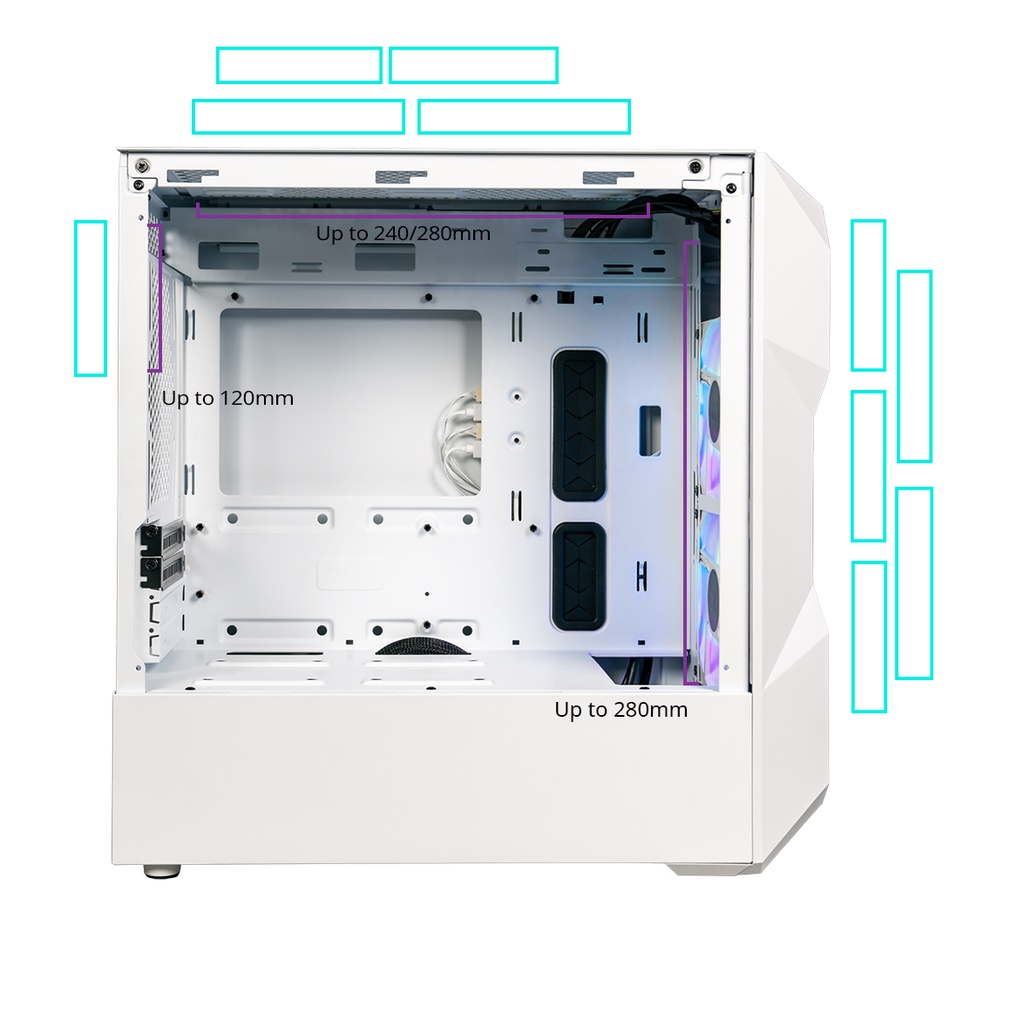 Cooler Master Casing TD300 Mesh White