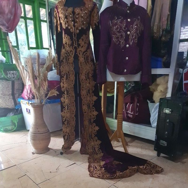 preloved like new bludru pengantin jawa