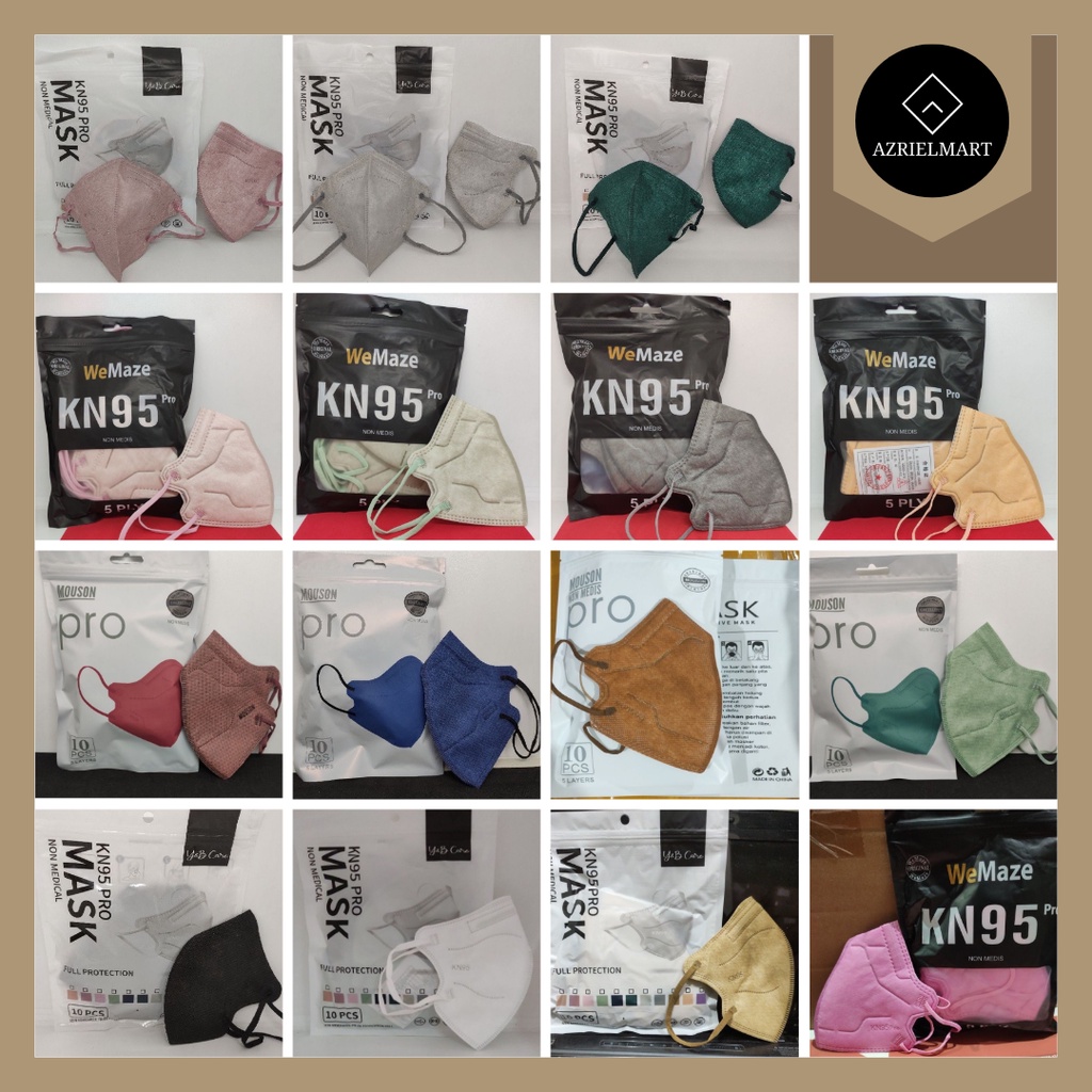 KN95 Pro Masker Premium Mouson Mask 5ply KN95 Pro WeMaze Original Warna Warni