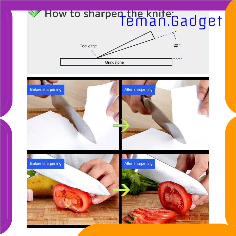 TD - DPR MYVIT Pengasah Pisau Diamond Honeycomb Double Sided 1000&amp;400 - Wkss-05