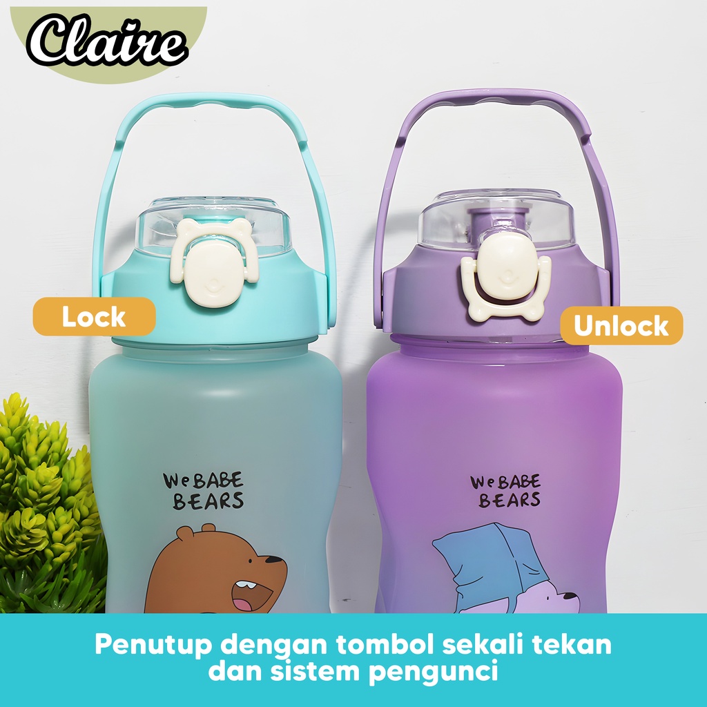 Botol We Babe Bears 2 IN 1 / BOTOL MINUM KARAKTER KAPASITAS 2 LITER