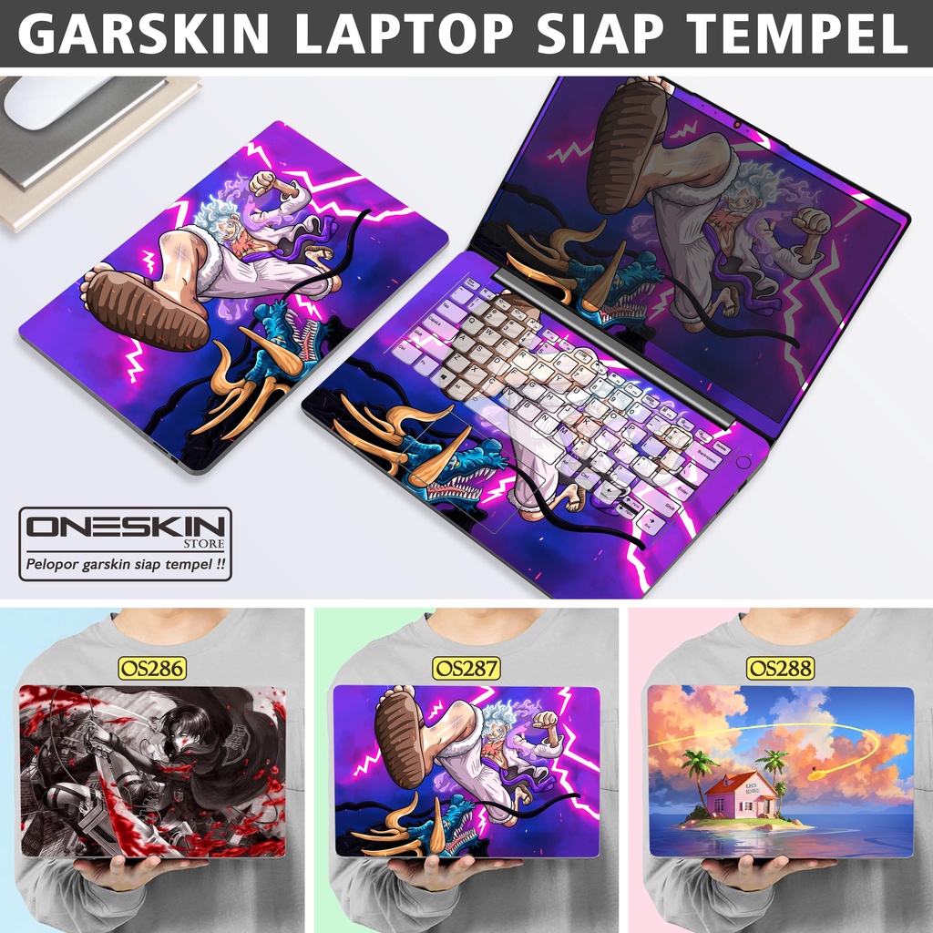 Garskin Sticker Laptop Protector Macbook Full Body Bottom Bezel Palmrest Skin Anime Series