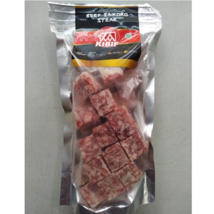 

Kibib beef saikoro steak 500gr