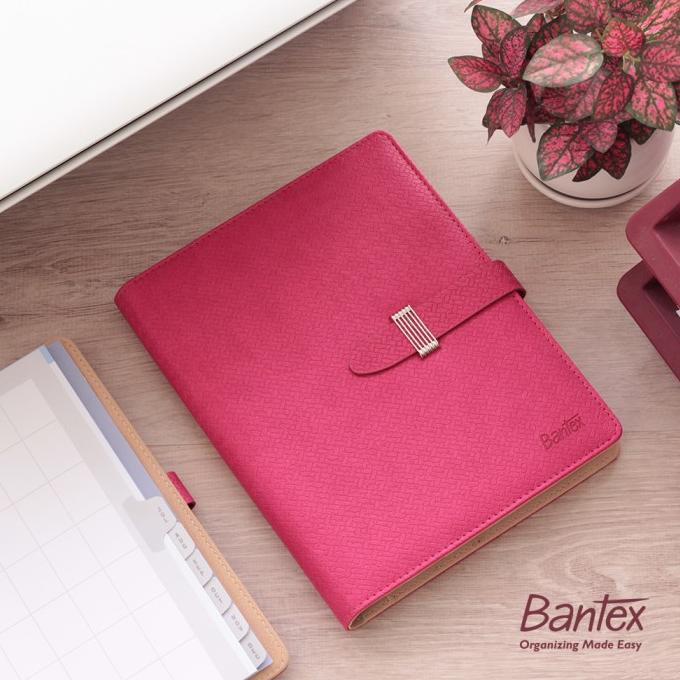 

Buku Agenda Planner Cover Kulit Pink Leather Diary Bantex #7491 19