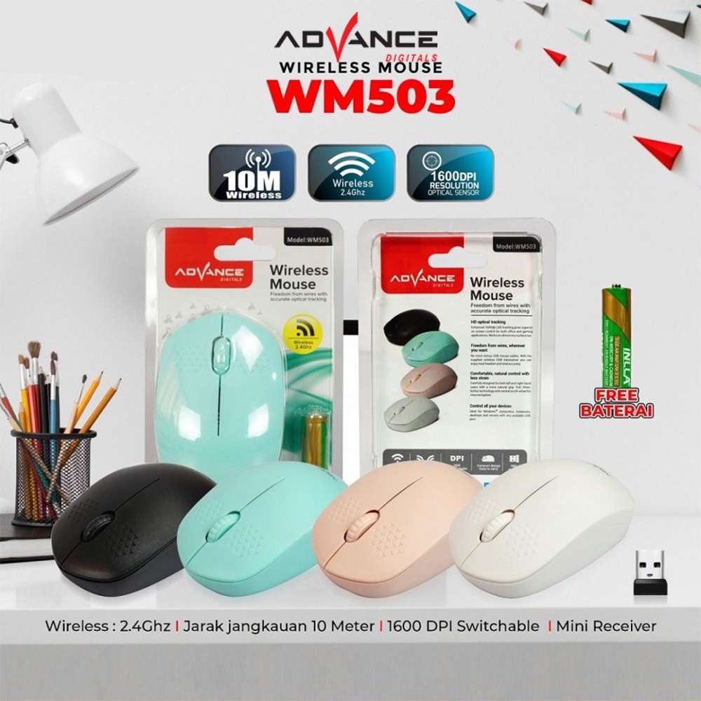 Advance Digitals Mouse DigitalsWM503 - Mouse Wireless