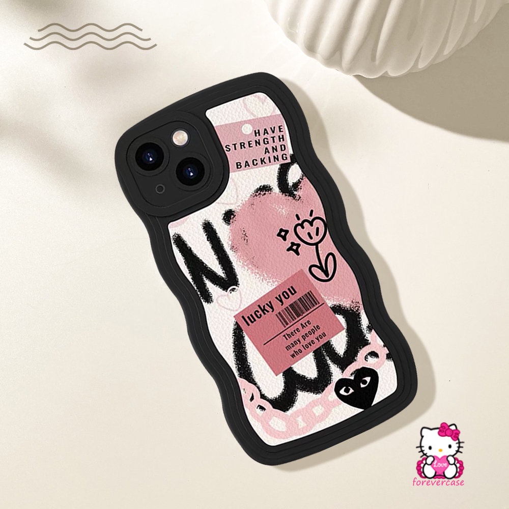 Case Realme C53 10 C11 2021 C30 C12 C3 C15 C21Y 9i 5i C25 8i 8 C33 7 9 9pro+ 7i C35 C25s C25Y C20 C11 6i 5 5s C1 C2 Graffiti Love Heart Flower Ins Fashion Comme des Garcons Sarung