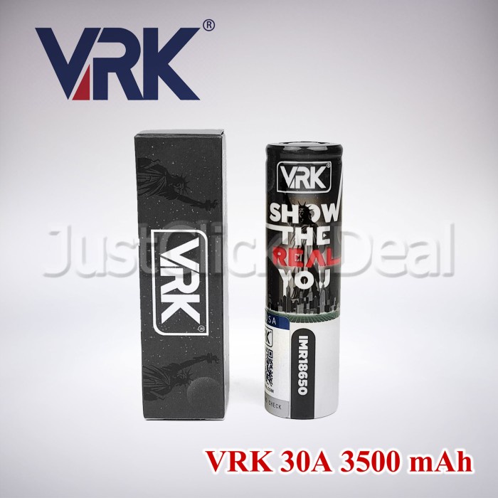 BATERAI 18650 VRK 30A 3500MAH AUTHENTIC ORIGINAL OTEN
