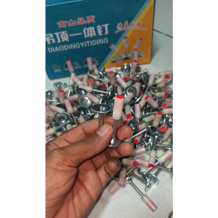 BISMILLAH MURAHH!! paku ramset besar 8.5mm lurus paku mesui payung per 1 pcs isi 10 paku boset washer besar BISA COD Paku ramset komplit,Paku ramset,paku tembak ramset,Paku ramset hilti,ramset alat paku tembak beton,paku tembak mesiu ramset bosen