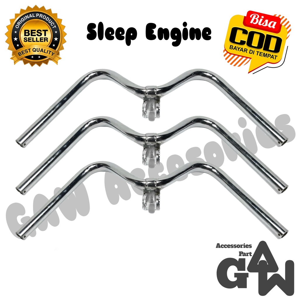 Stang Setang Setir Stir Sleep Engine Crom Tebal