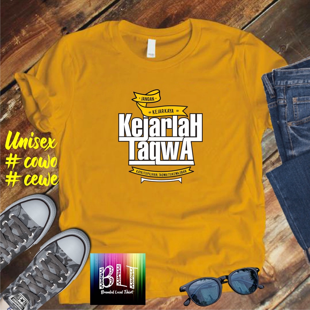 Cod Diskon Promo Gratis Ongkir/Kaos DTF KEJARLAH TAQWA Kaos Pria Distro /Kaos Murah Kaos katun/Pakaian Pria  Pakaian Wanita Kaos Viral/Best Seller
