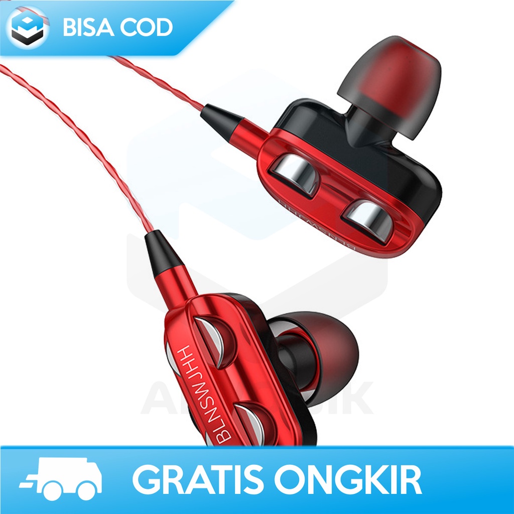 HEADPHONE NGEBASS HIFI SOUND HEADSET KABEL SUARA JERNIH EARPHONE GAMING MUSIC SPORT