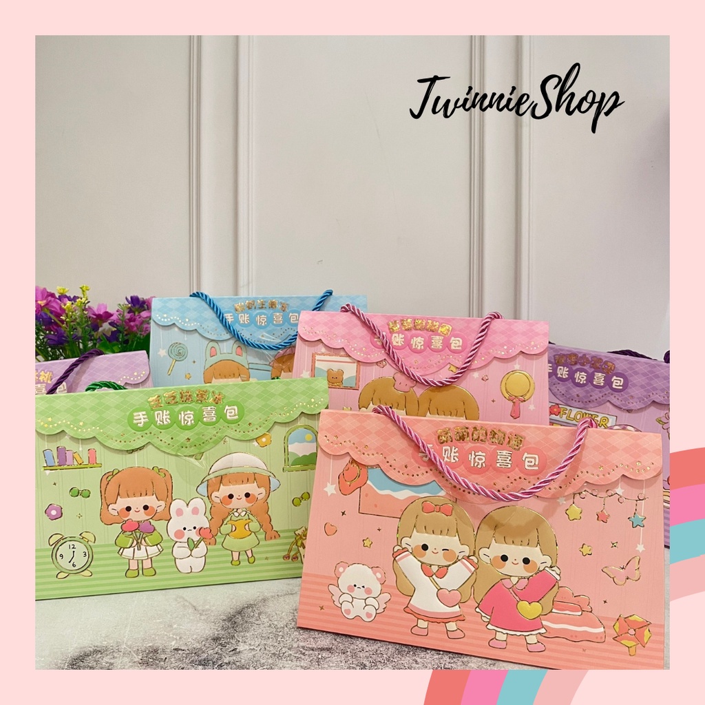 

paket sticker paper bag SZ-65 set fancy stiker lucu unik grosir ready bisa cod gift spesial murah