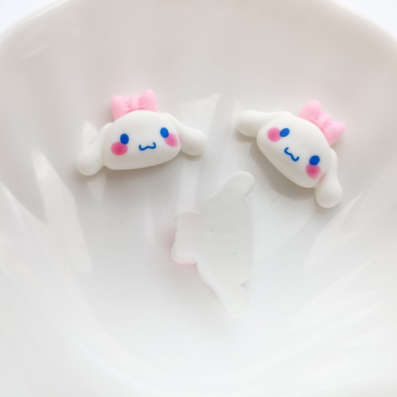 ( 5 PCS)RESIN SANRIO CLAY MOTIF KEPALA CINNAMOROLL/ KUROMI/ MELODY/ RESIN CLAY DIY SANRIO