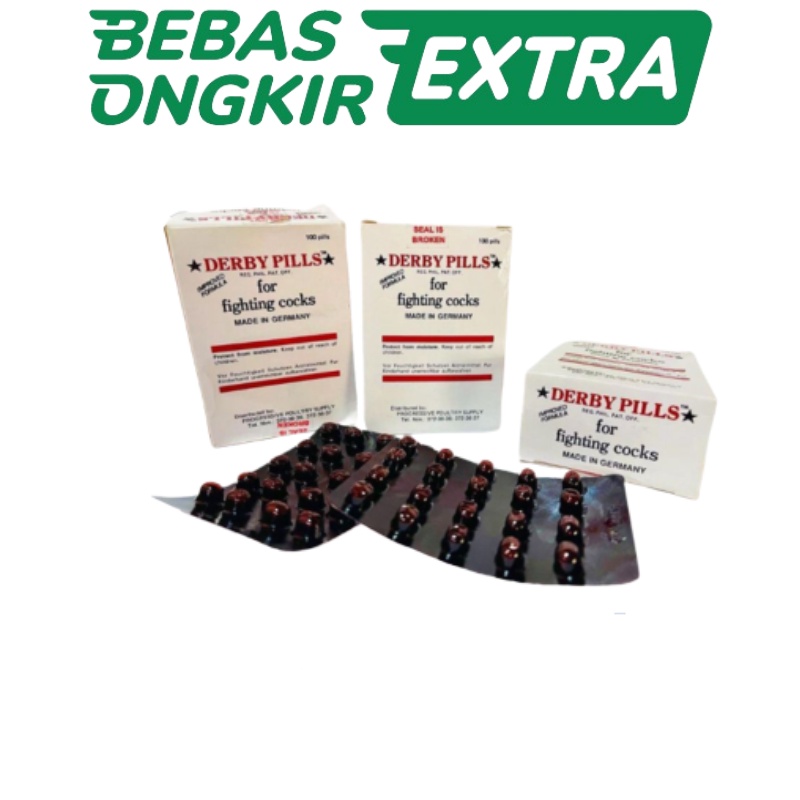 Derby Pill pembangkit stamina 1 strip isi 20 pill