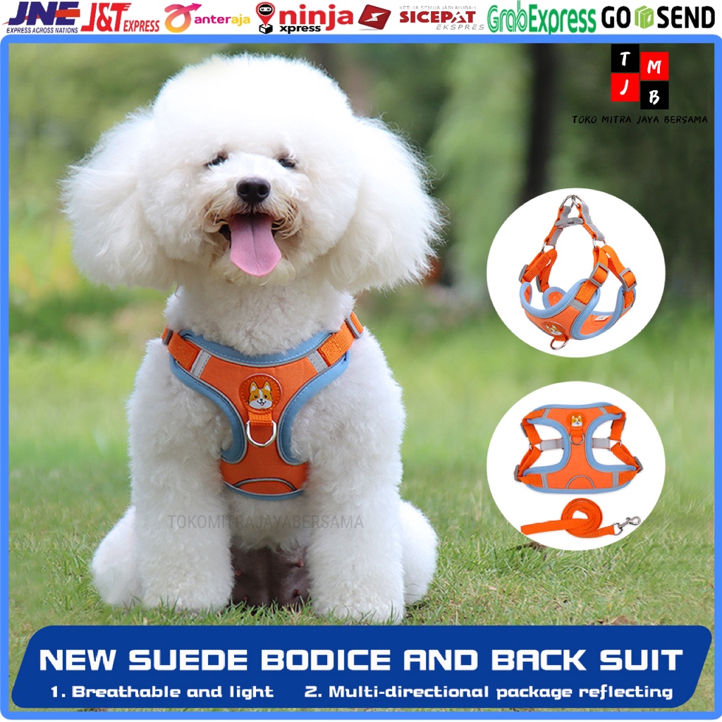 HARNESS HEWAN ROMPI BAHAN TALI TUNTUN BAJU HEWAN ANJING KUCING