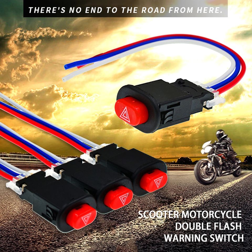 Saklar Switch Tombol Hazard On Off LED Motor Mobil Lampu UNIVERSAL Lampu tengah ON OFF MOBIL MOTOR TRUK