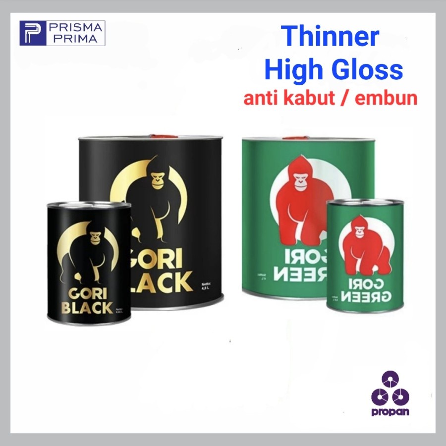 Thinner A GORI Black Green Propan Serbaguna HG High Gloss Anti Kabut