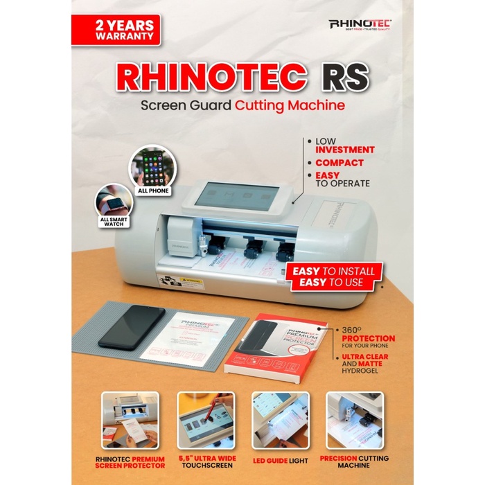 RHINOTEC MESIN CUTTING PEMOTONG ANTI GORES HANDPHONE HYDROGEL RRS 18