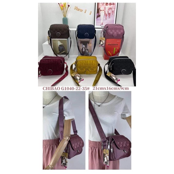 Tas selempang Chibao G1040-22 Bahan kanvas. Tas Wanita Tas Chibao Import Tas Chibao Slempang Chibao Slempang BEST SELLER TERBARU BISA BAYAR DITEMPAT.!!!!