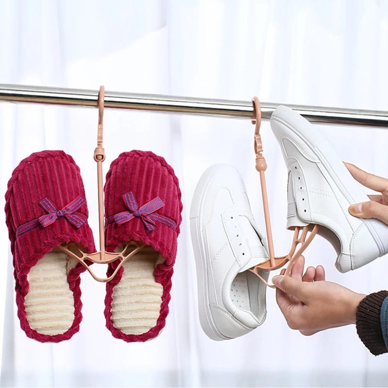 [Eike] - Hanger Gantungan Sepatu Sandal Shoes / Gantungan Jemur Sepatu Dan Sandal 2 Sisi / Jemuran Sepatu