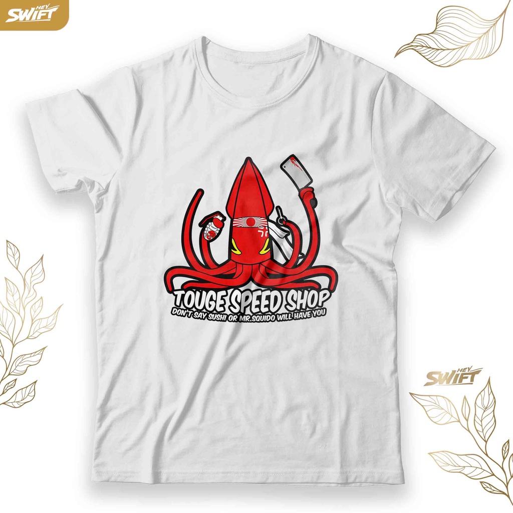KAOS Mr.Squido touge speed shop racing JDM TSHIRT BAJU DISTRO