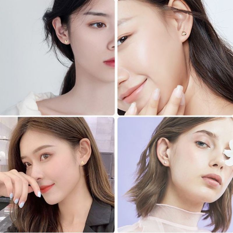 ANTING-ANTING STAINLESS KOREA / ANTING TUSUK MODEL MUTIARA INTAN GAYA KOREA UNTUK WANITA