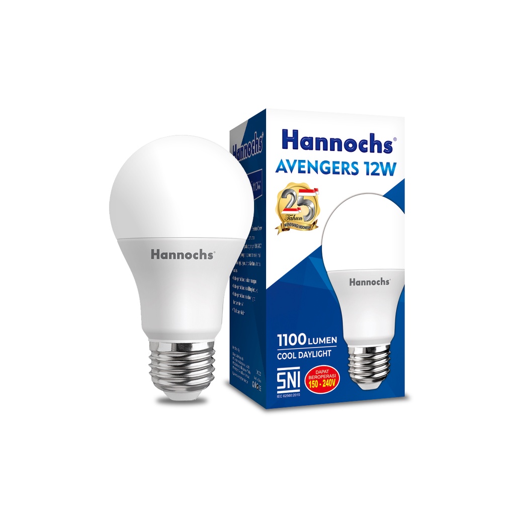 Bohlam Led Hannoch AVENGERS Cayaha Putih - Lampu Led ( 20 W / 15 W / 12 W / 9 W / 7 W / 5 W / 3 W )