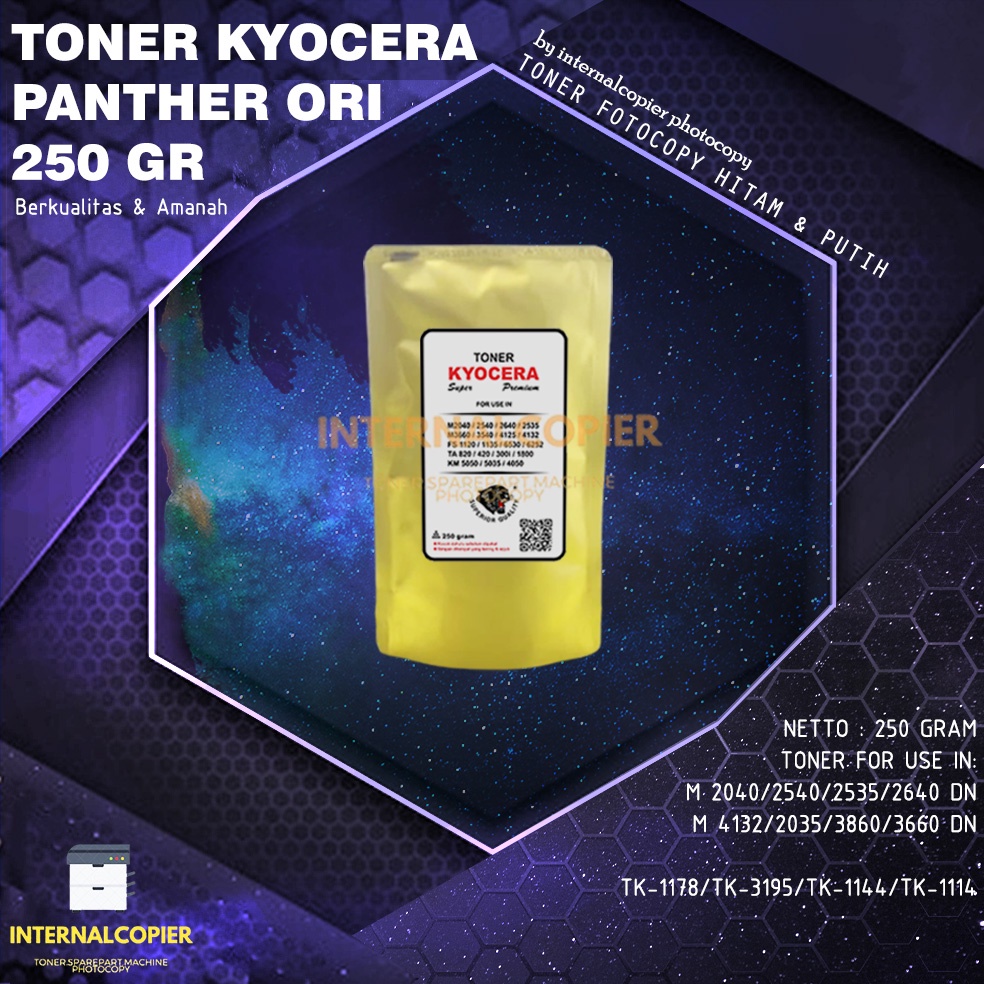 Toner Kyocera M 2040 2540 3860 3660 2535 4132 FS 1020 1220 1135 1035 ORIGINAL Premium Quality - 250 