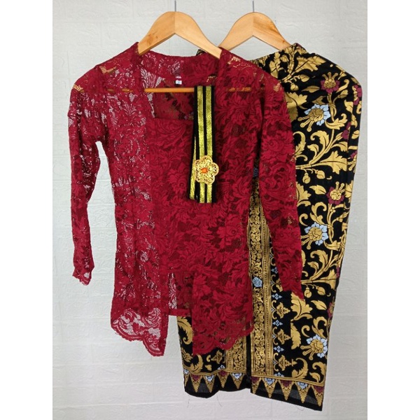 Set Kebaya Kebaya Modern Kebaya Brukat Bali Atasan Kebaya Brukat Kebaya Bali Kutu Baru Murah Grosir