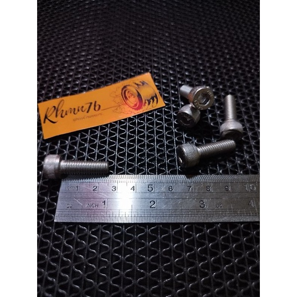 Baut L Stainless ukuran 12 panjang 2,5cm