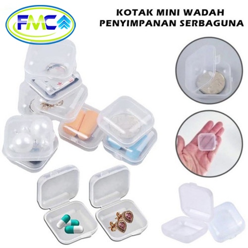 Kotak Aksesoris Mini Kotak Obat Kecil Tempat Penyimpanan Obat Aksesoris Kotak Kecil Simpan Memory Card Earplug Manik Manik