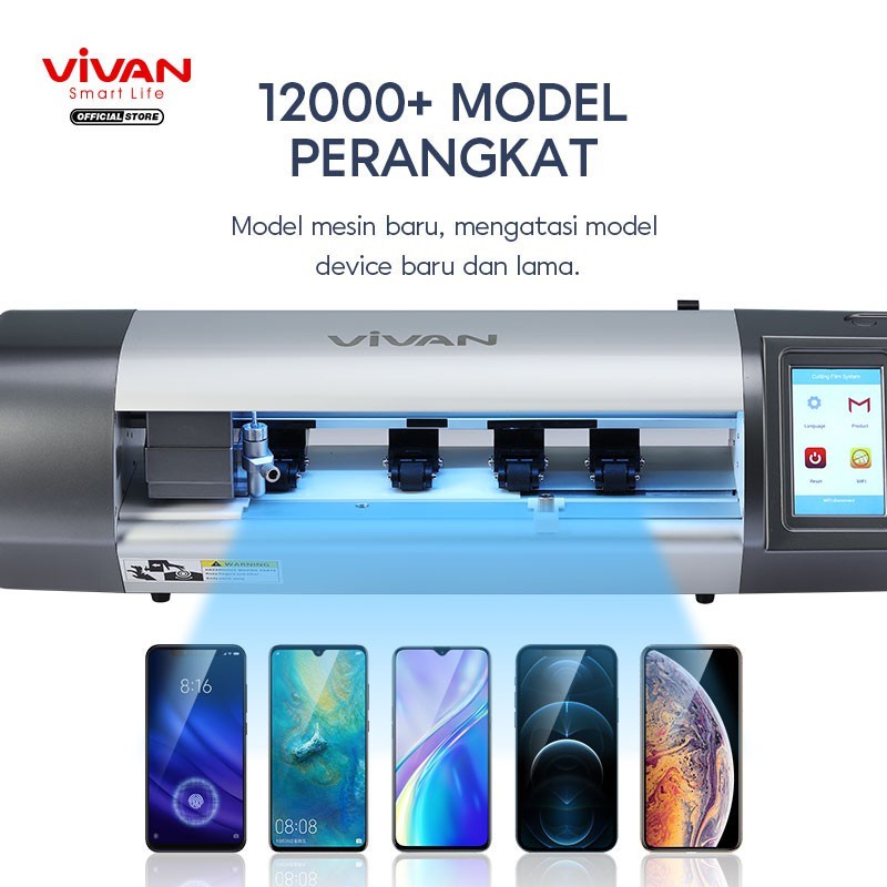 VIVAN MESIN CUTTING ANTI GORES HDYROGEL VIVAN VQM3000 SEMUA TYPE HP - ORIGINAL GARANSI RESMI