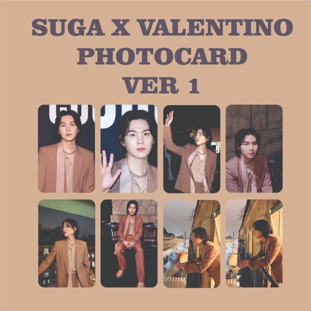 PHOTOCARD SUGA X VALENTINO