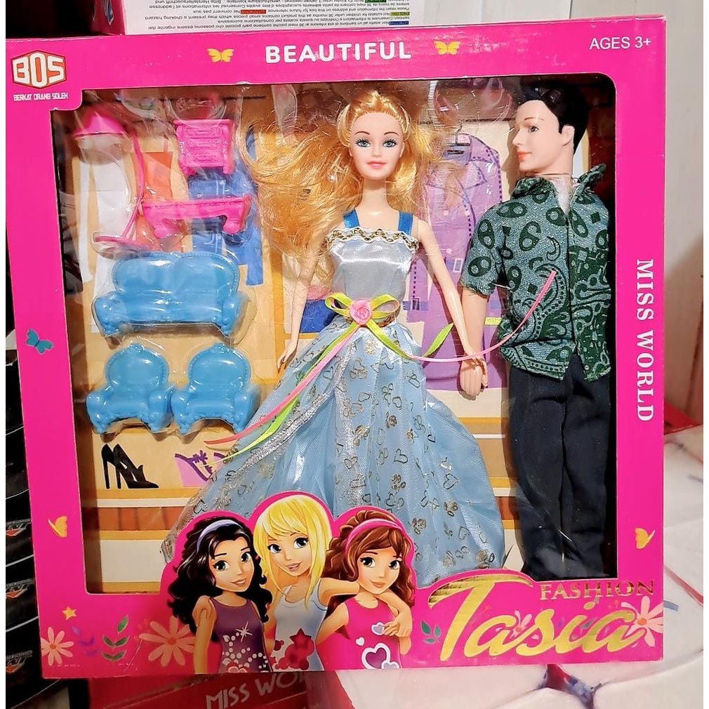 MAINAN BONEKA FASHION TASIA MISS WORLD MAINAN BONEKA ANAK PEREMPUAN BONEKA SET