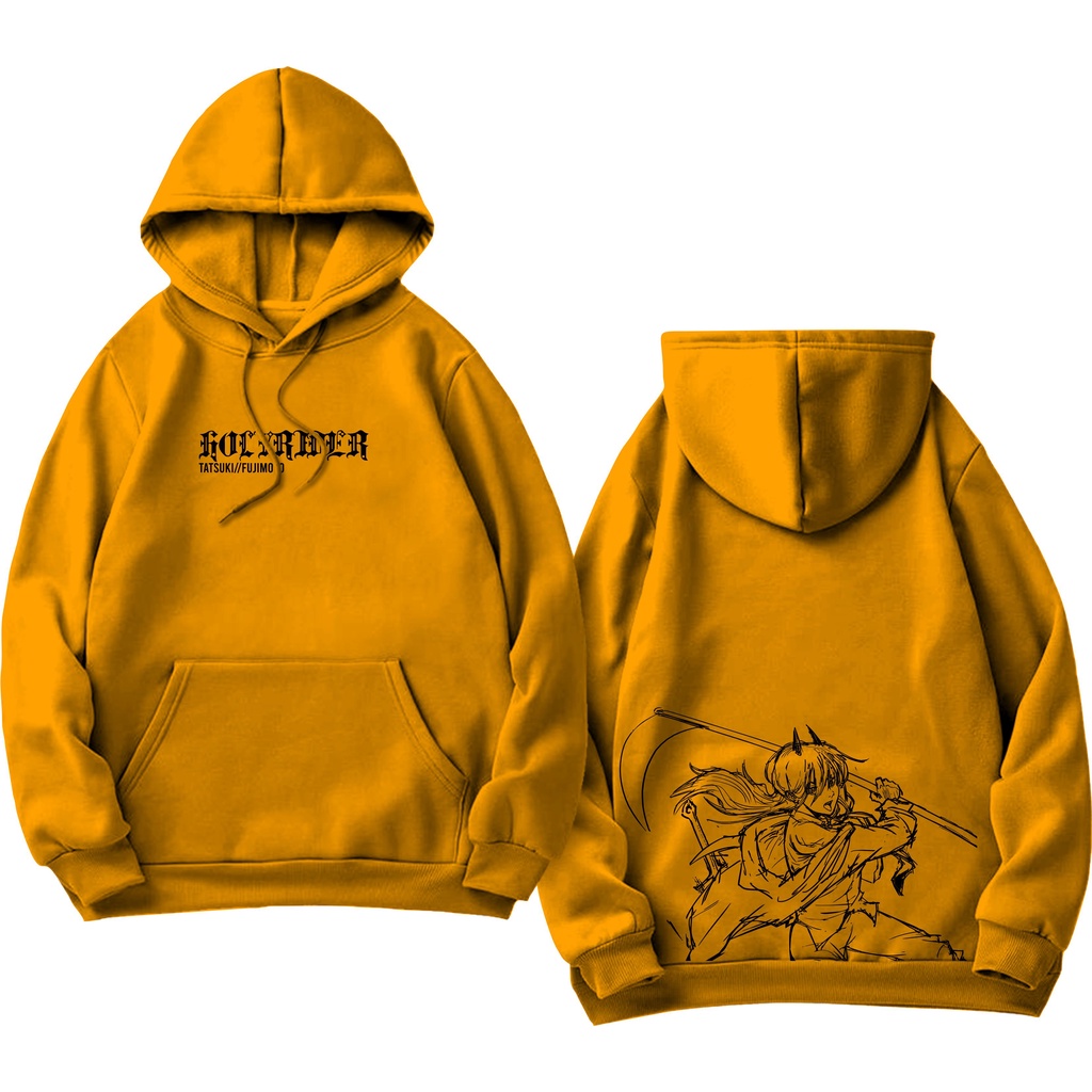 Power Chainsawman Holyrider Jumper Hoodie II Sweater Hoodie Distro Sablon DTF Fleece Cotton Size M-XXL (Pria &amp; Wanita) Free stiker&amp;Gantungan Kunci