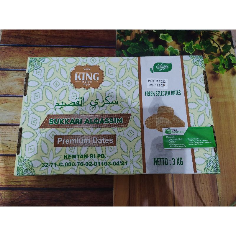 

Sukkari Al-Qossim Premium King Dates Isi 3Kg