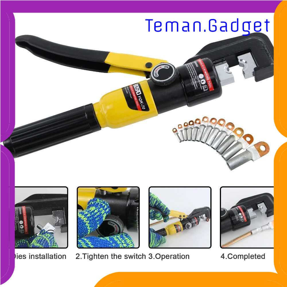 TG-PKK Tang Crimper Hydraulic Cable Plier Compression Tool - YQK-70