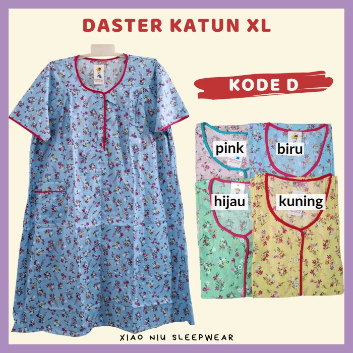 DASTER KATUN PRETTY GIRL XL / BAJU TIDUR WANITA JUMBO