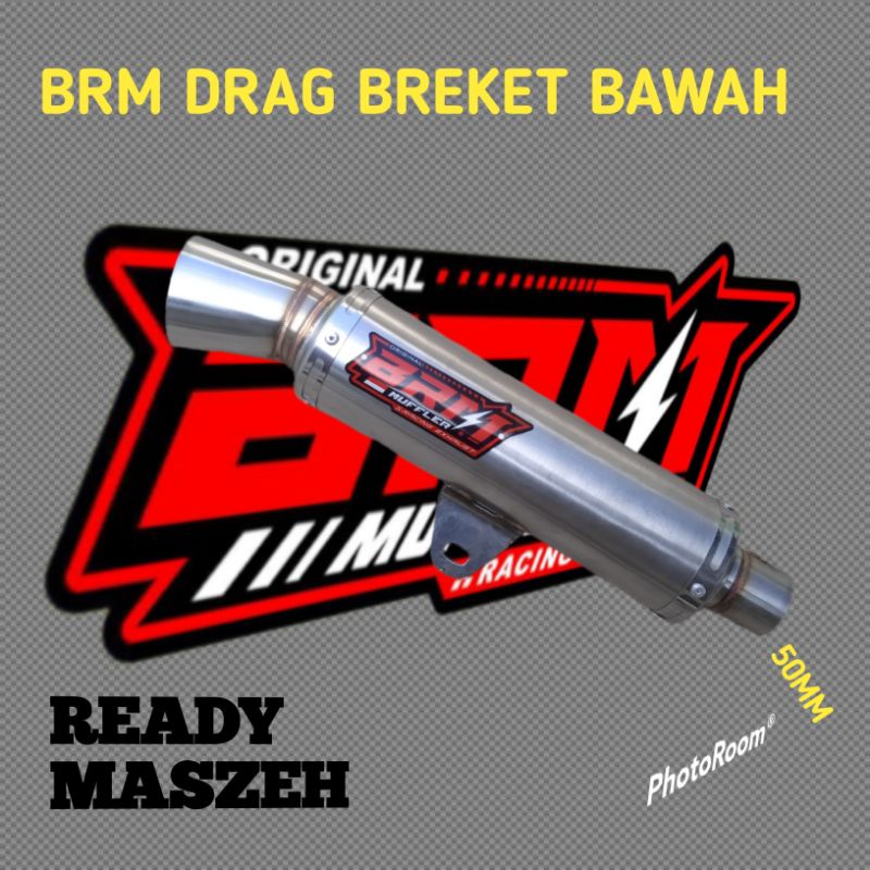 slencer slincer Knalpot DRAG SAMLONG breket bawah inlet 38mm panjang 25cm terlaris