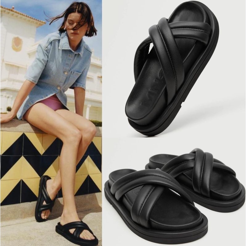 MNG padded sandals