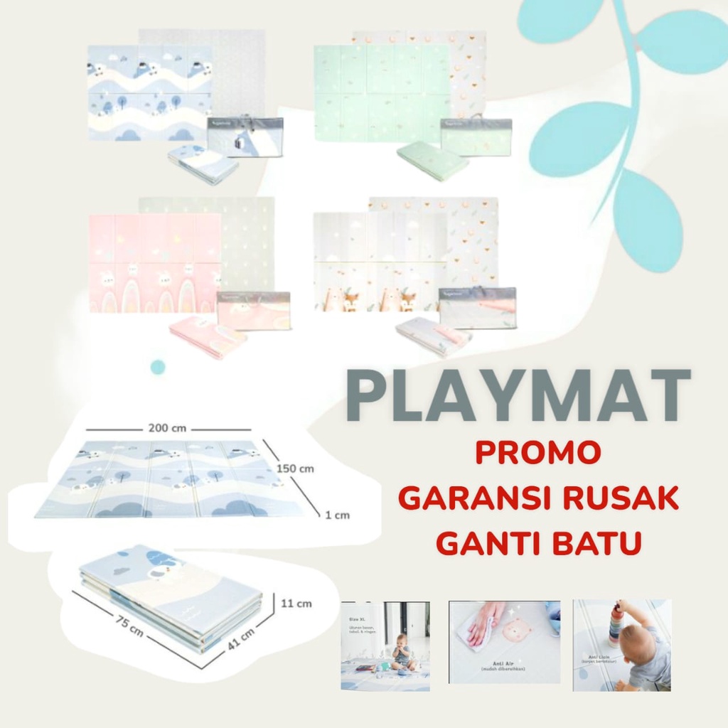 Sugar Baby Foldable Baby Playmat / Karpet Lipat Playmat Lipat Bayi Karpet Bayi Matras Bayi Playmat Foam Lipat Matras bermain bayi newborn matras anak Playmat bayi dan anak