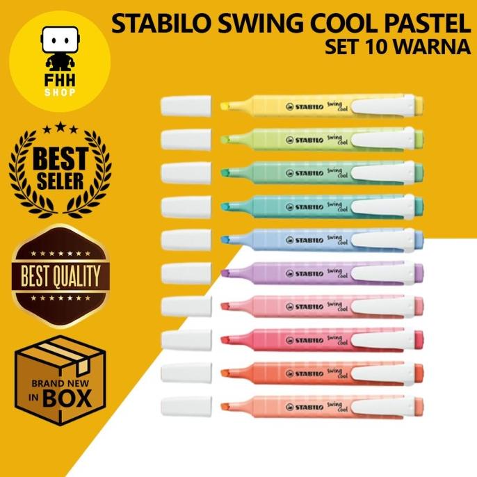 

STABILO Set 10 Warna - Swing Cool Pastel All Colors Ter