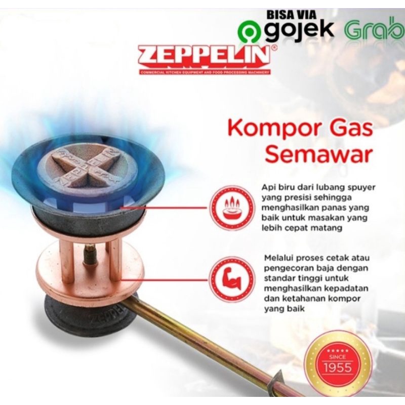 ZEPPELIN Kompor Mawar / Semawar Zeppelin 201 , 202 , 203 , 768