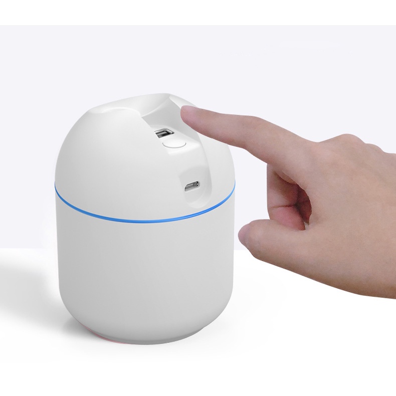 Mini USB Humidifier 250Ml Udara Diffuser Purifier Untuk Rumah Mobil USB Fogger Pembuat Kabut Dengan LED Malam Lampu