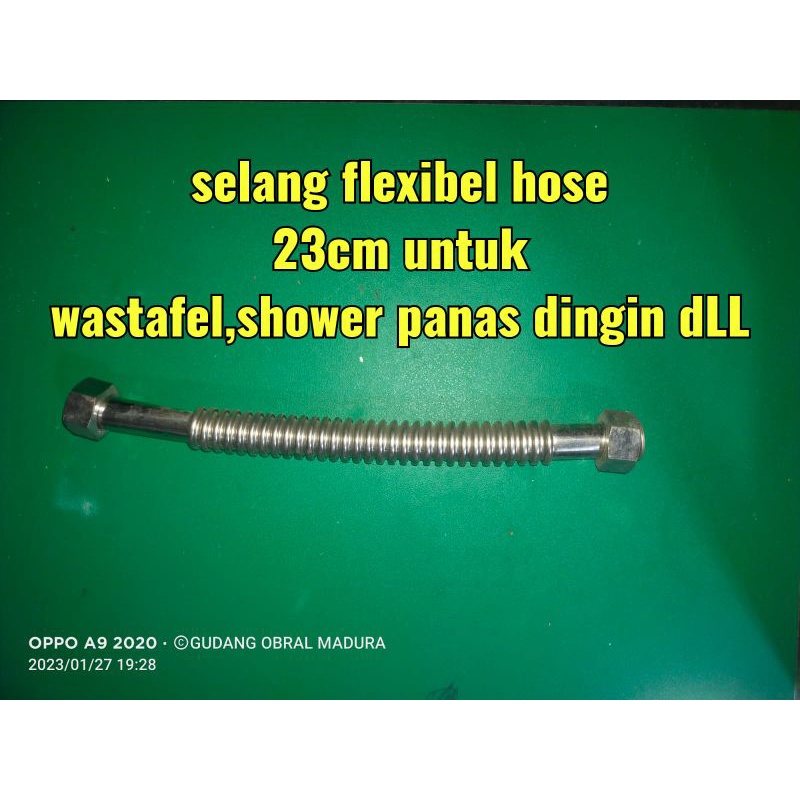 PROMO SERBA Rp10.000 selang flexibel hose uk 23,30,34,50 untuk wastafel,shower panas dingin dLL